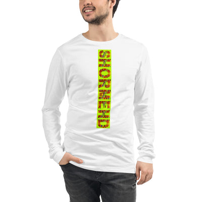 White Neon Long Sleeve T-shirt Men's Unisex Top
