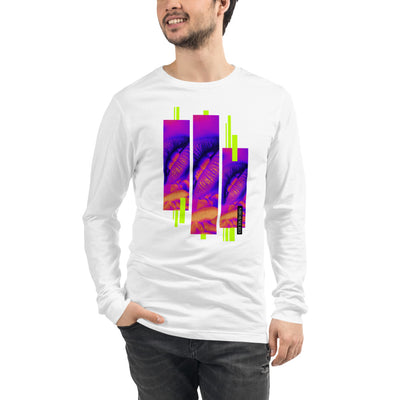 Neon White Long Sleeve T-shirt Men's Unisex Top
